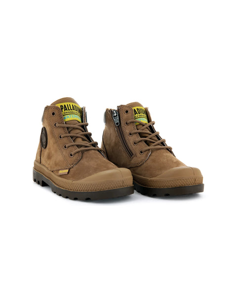 57216-257-M | PAMPA HI CUFF WP OZ | MAHOGANY - PALLADIUM EU - 7