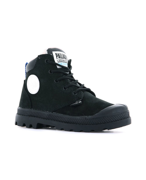 57217-010-M | PAMPA HI CUFF WPS OZ | BLACK/BLACK - PALLADIUM EU - 2