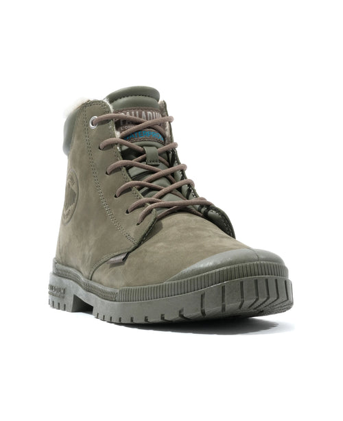 79067-325-M | SP20 CUFF LEATHER WATERPROOF WL | OLIVE NIGHT - PALLADIUM EU - 2