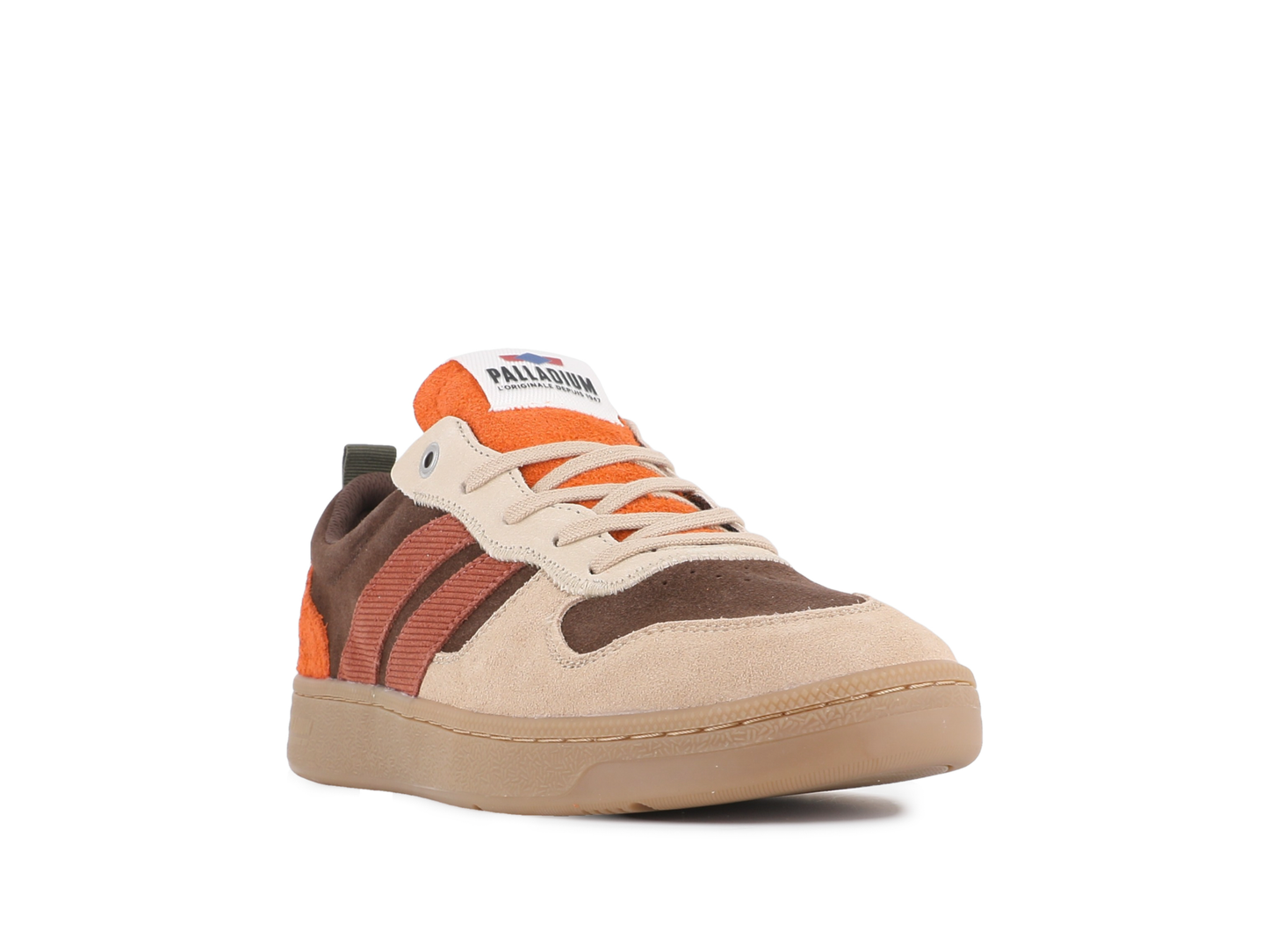 79505-291-M | PALLACUP FLAME SUEDE | BARK BROWN/BRICK