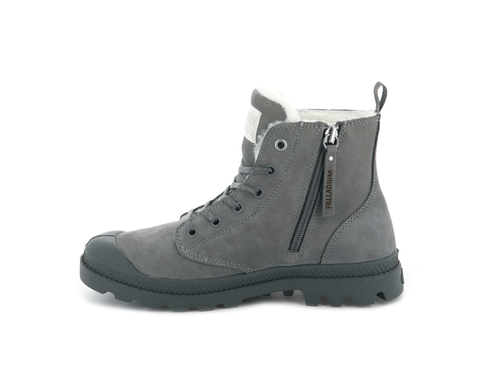 95982-055-M | PAMPA HI ZIP WL | CLOUDBURST/CHARCOAL GRIJS - PALLADIUM EU - 4