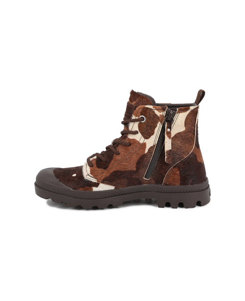 95983-911-M | PAMPA HI ZIP PONY | COW PRINT - PALLADIUM EU - 5
