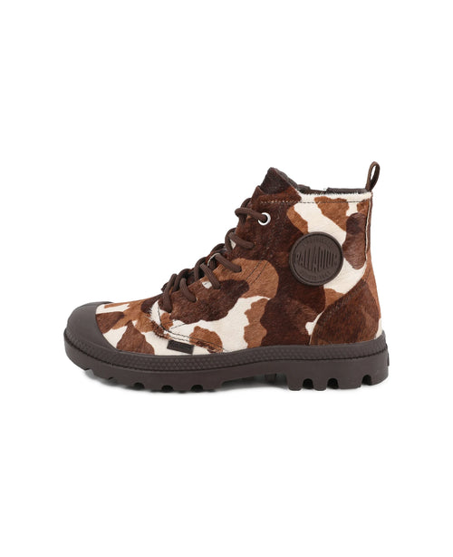 95983-911-M | PAMPA HI ZIP PONY | COW PRINT - PALLADIUM EU - 8