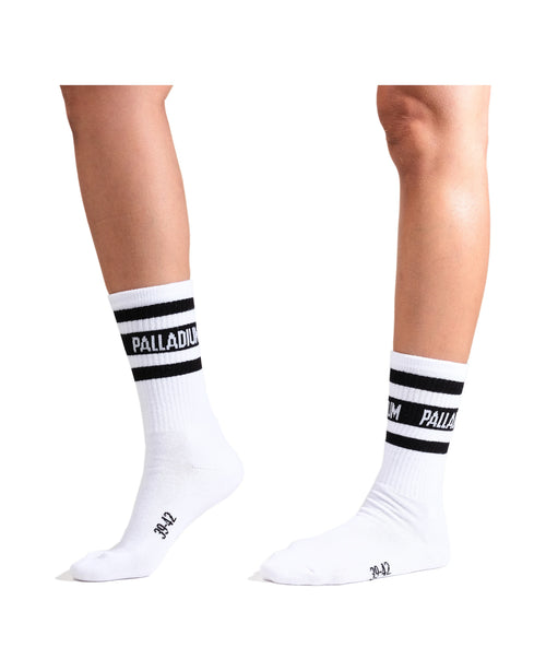 SX7381-100 | MID HEIGHT STR SOCKS | WHITE