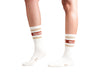 SX7381-156 | MID HEIGHT STR SOCKS | VANILLA