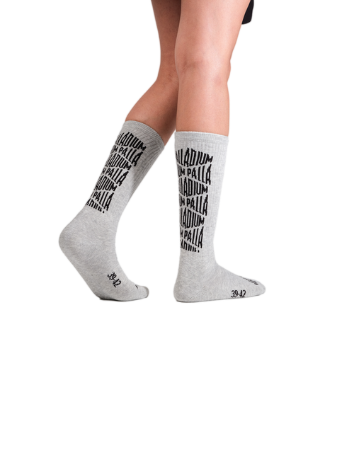 SX7385-034 | JACQUARD MID SOCKS 2 | HEATHER GREY - PALLADIUM EU - 3