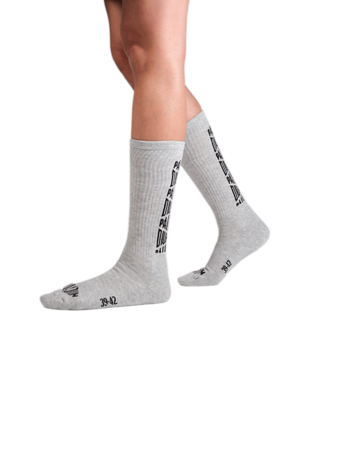 SX7385-034 | JACQUARD MID SOCKS 2 | HEATHER GREY - PALLADIUM EU - 2