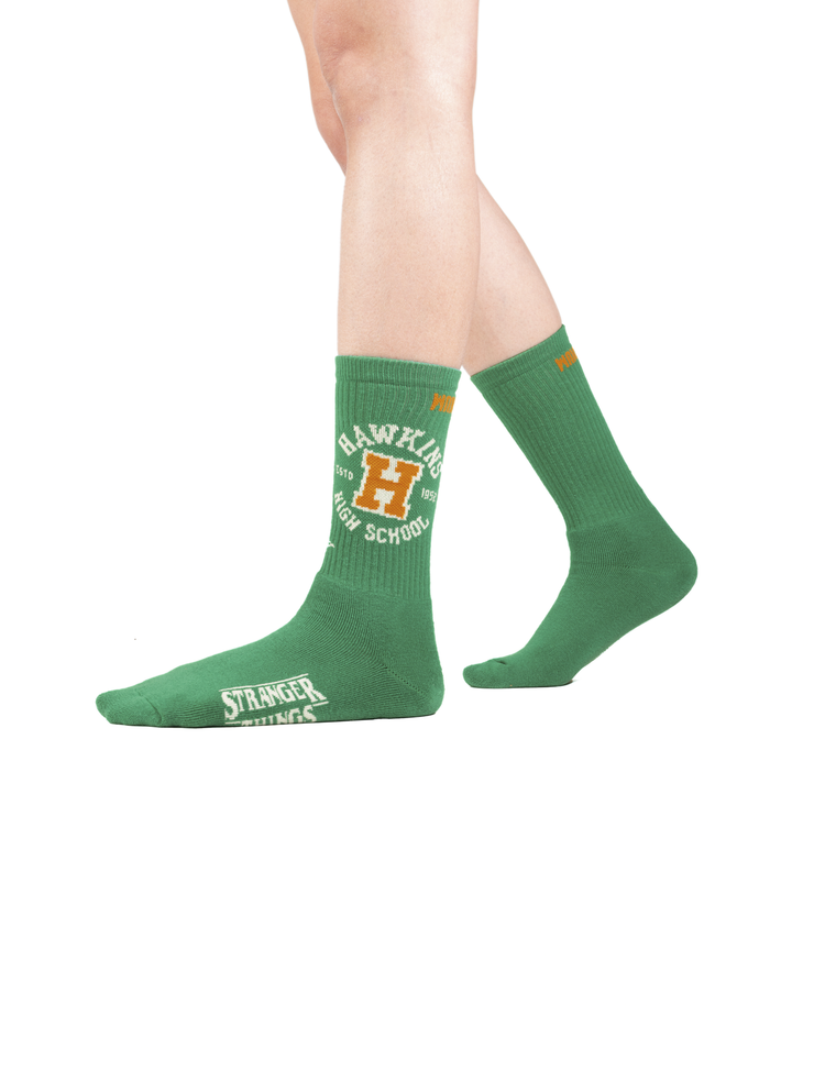 SX7448-003 | STRANGER THINGS HAWKINS SOCKS | VINTAGE GREEN